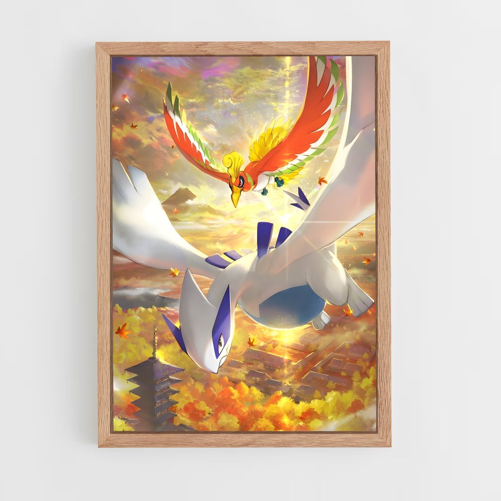 Poster Ho-Oh Légendaire – affiche Pokemon (vue 4)